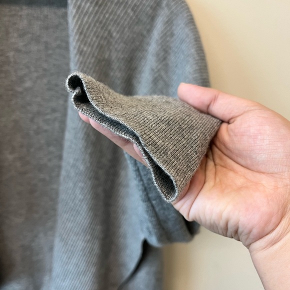 Lafayette 148 New York gray 100% merino wool cardigan - Picture 2 of 8